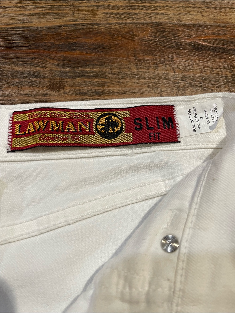 Lawman Slim Fit White Women’s Boot Cut Jeans